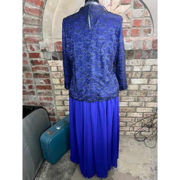 skirt set blouse drop waist skirt lace purple black goth - Picture 9 of 15